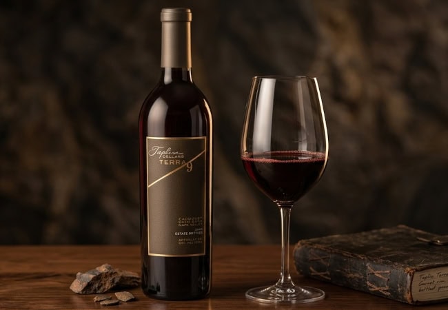 Bottle shot of 2014 Taplin Cellars Terra 9 St. Helena Cabernet Sauvignon