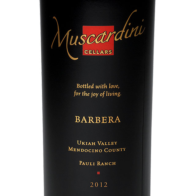 2012 Muscardini Barbera, Pauli Ranch