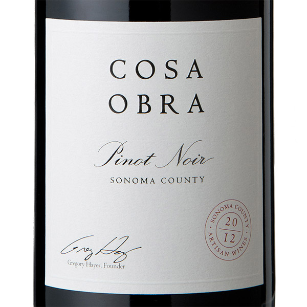 2012 Cosa Obra Pinot Noir