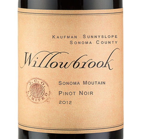 2012 Willowbrook Pinot Noir, Kaufman Vineyard