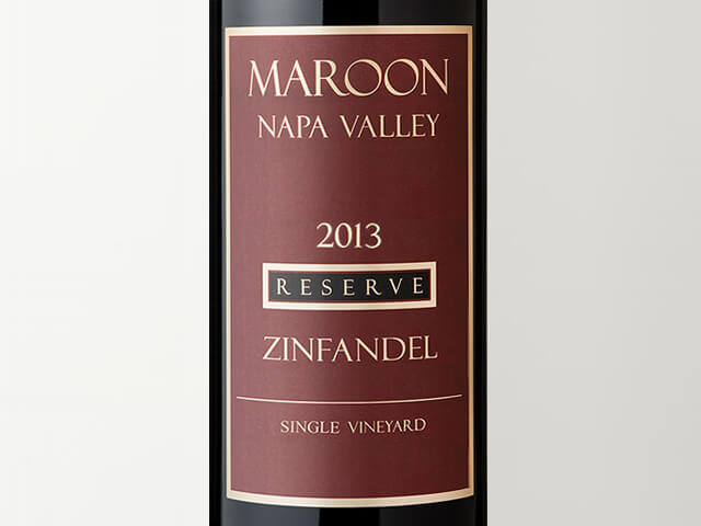 2013 Maroon Napa Valley Reserve Zinfandel